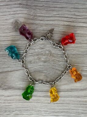 Gummy Bear Charm Bracelet Rainbow Candy Pride Festival